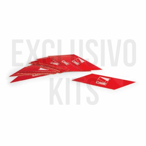 Calcomanías Reflectivas Autoadhesivas para Brazo Rectangular de 4Mts. CAME (001G0461/KIT)